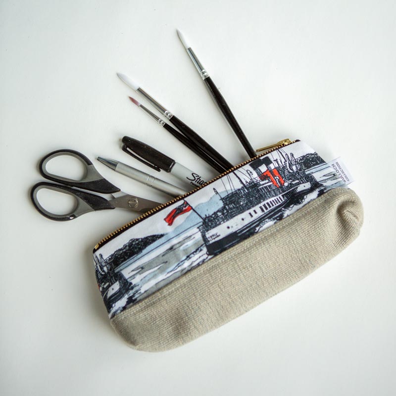 Waverley Pale Grey Glasses Case by The Bulloch Collection