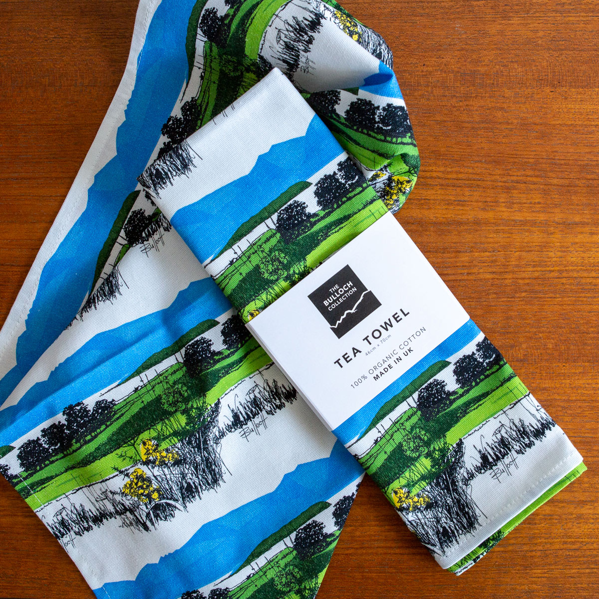 Sleeping Warrior Tea Towel by Sarah Jane Hemsley Upholstery