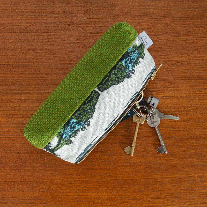 Burnt Island Green Glasses Case by Sarah Jane Hemsley