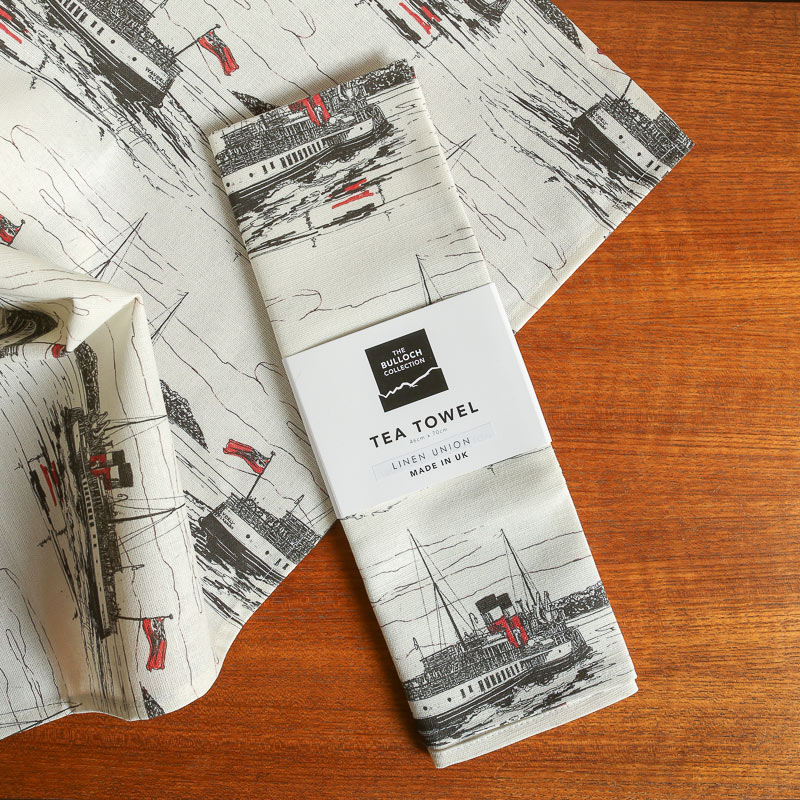 Waverley Monochrome linen Tea Towel