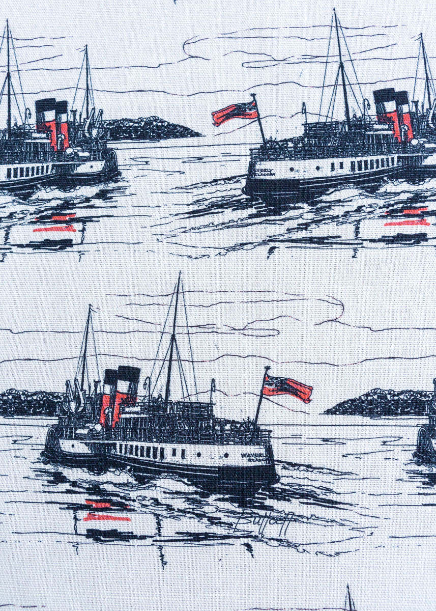 Waverley Monochrome linen Tea Towel